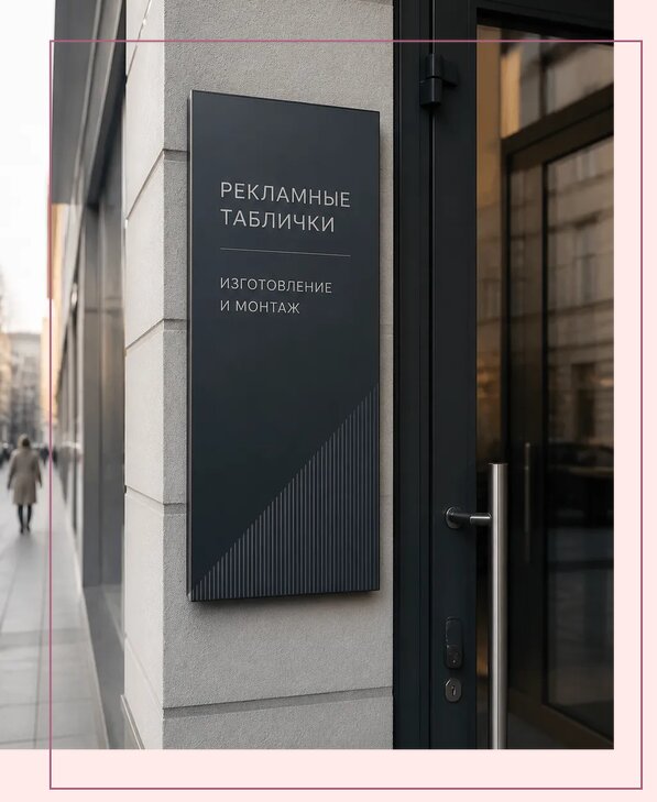 Рекламные таблички в Новоуральске по цене от 4594 р. | Аванза-Нву